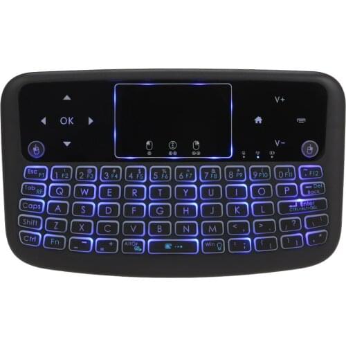 A36 Mini Wireless Keyboard 2.4GHz Remote Controller Colorful Backlit Air Mouse Touchpad Keyboard For Android TV Box Smart TV PS3