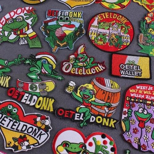 Ironing Stickers Frog Patch Embroidered Patches For Clothing Cartoon Patch Iron On Patches For Clothes Appliques For Clothing Ba
