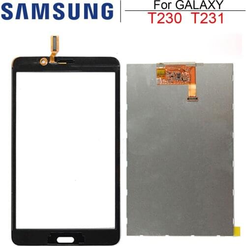 New 7'' For Samsung Galaxy Tab 4 7.0 T231 SM-T231 T230 SM-T230 Touch Screen LCD Display Matrix Panel Tablet Replacement Parts
