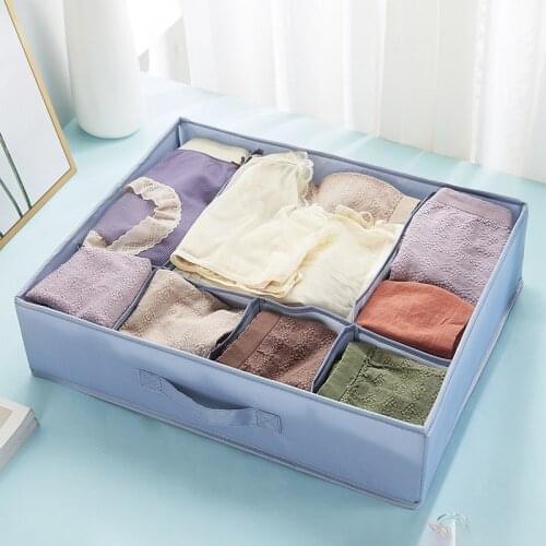 Bedroom Closet Organizer For Socks Underwear Organizador Storage Box Bra Foldable Drawer Organizer Divider Rangement Boxes