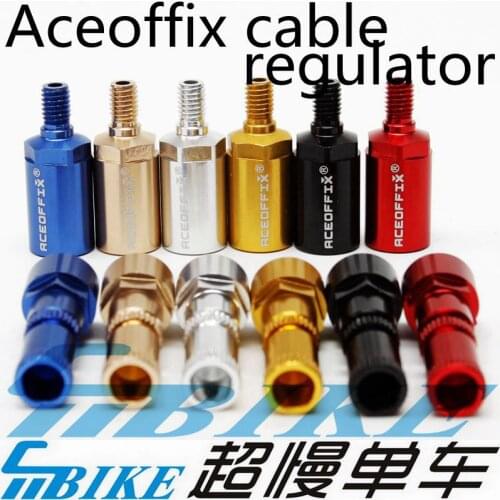 Aceoffix cable regulator for brompton folding bike seat line-passer speed changer line tube fine-tuning screw