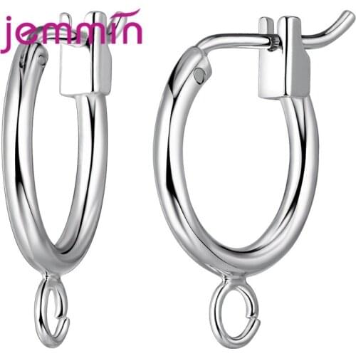 5Pairs/Lot Top Quality Simple 925 Silver Findings Sterling Silver Wire Earring Anti-discoloration Earrings Findings