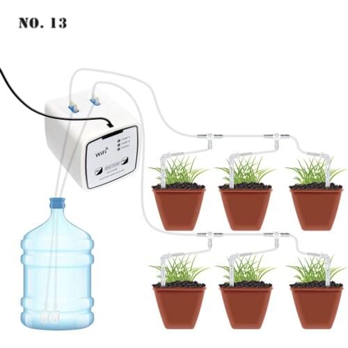 WIFI /APP Intelligent Control Drip Irrigation System Single Double Pump Automatic Watering Device Timer Garden Self-Watering Kit