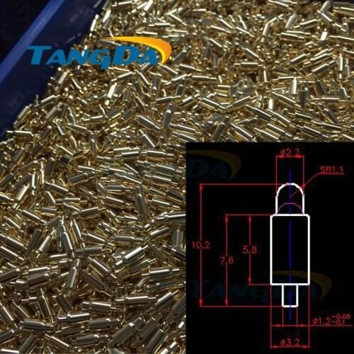 Tangda pogopin 3.2*10.2 mm Connectors Lighting equipment Current contact Conducting probe Spring thimble Contact copper needle