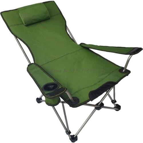 Outdoor Folding Chair Fishing Chair Portable Sitting And Lying Dual Purpose Recliner Bed Camping Beach Chair Simple Nap Bed