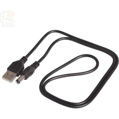 USB 2.0 A Type Male To DC5.5mm*2.1mm,USB to DC5.5 Power Plug Barrel Connector 5V Cable 12 Copper core 80cm length 300pcs/lot
