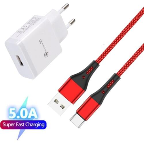 5A Super Charging Type C data Cable For Huawei P40 9X Honor View40 Samsung S21 Xiaomi POCO Phone Charger QC3.0 usb Fast adapter