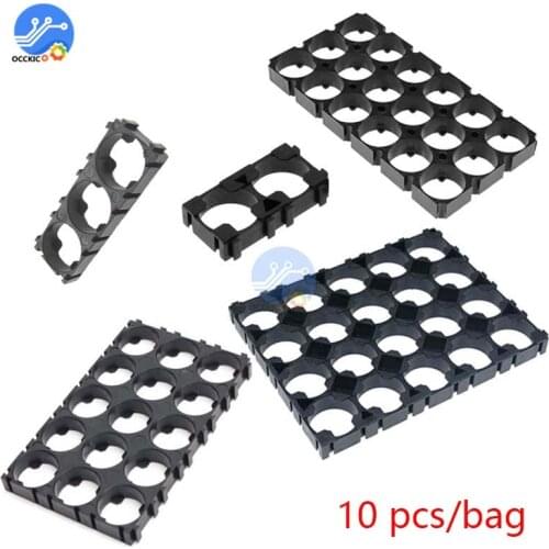 10 pcs/bag 1x2 1x3 3x6 3x5 4x5 18650 Battery Bracket Holder ABS Spacer Heat Shell 2 3 18 15 20 Cells for 18650 Charging Holder