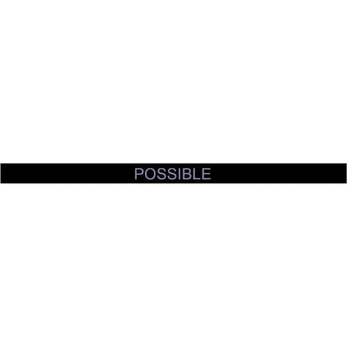 300pcs Motivational Black POSSIBLE Silicone Bracelets Rubber Wristbands Free Shipping by DHL