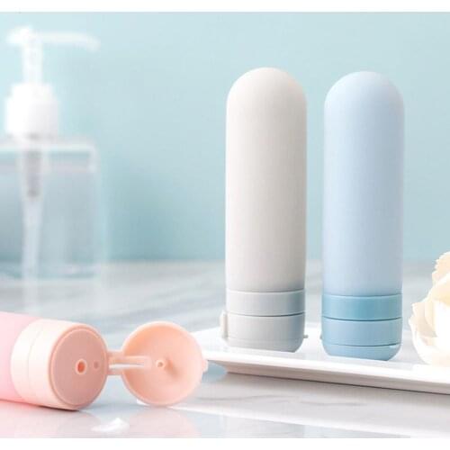 50ml Soft Silicone Travel Refillable Bottle Shampoo Shower Gel Lotion Container Used for shampoo, shower gel, hand lotion, etc