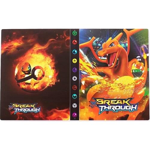 240Pcs Pokemon Album Book Card Holder Anime Pokemon Cards Charizard Game Characters Collections Binder Loaded List Toy Gift For