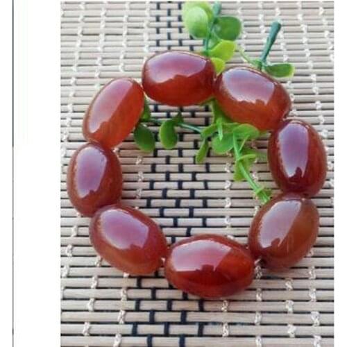 Natural Red Agate Bangle Charm Jewellery Womens Hand-Carved Bracelet Bangles for Women Men Fashion Accessories