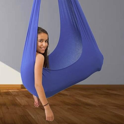 Elastic Cuddle Hammock Home Kids Children Aspergers Indoor Therapy Swing Nylon Balance With Special Needs Easy Install