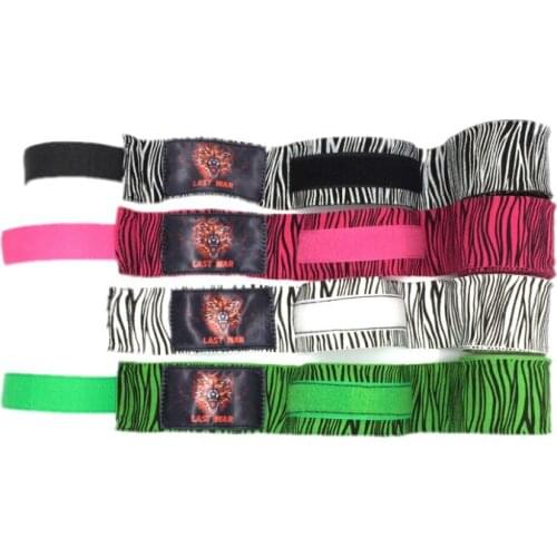 Cotton zebra-stripe 3-5M Boxing Sports Strap Kick Boxing Bandage Sanda Muay Thai Karate MMA Taekwondo Hand Gloves Boxeo Fitness