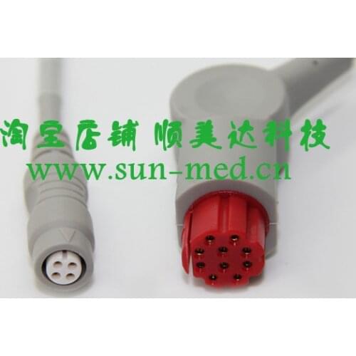 Datex-Ohmeda IBP Adapter Cable for use with B.Braun transducers