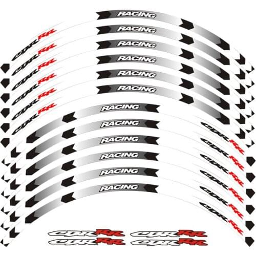Hot sell High quality Motorcycle Wheel Sticker Decal Reflective Rim Bike Suitable For Honda CBR RR CBR CBR1000 600RR 650R 300R