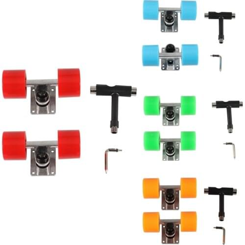 Mini Skateboard Truck 3.25inch Parts Skateboard 60X45mm ABEC 9 Bearing Kit Truck