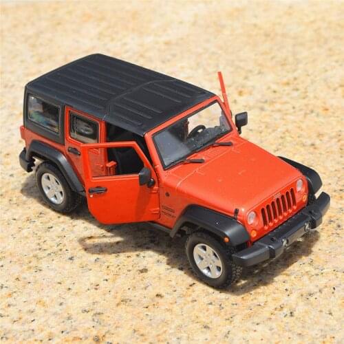 Maisto 1:24 2015 Jeep Wrangler Orange Unlimited Edition Off-road Vehicle Simulation Alloy Car Model collection gift toy