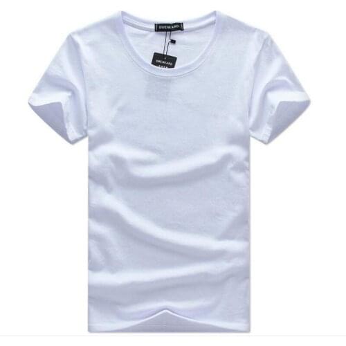 Mens T-Shirts Summer Casual O-Neck Breathable brand T Shirt men Short Sleeve Solid color Cotton Tops Tees Men Big size S-5XL