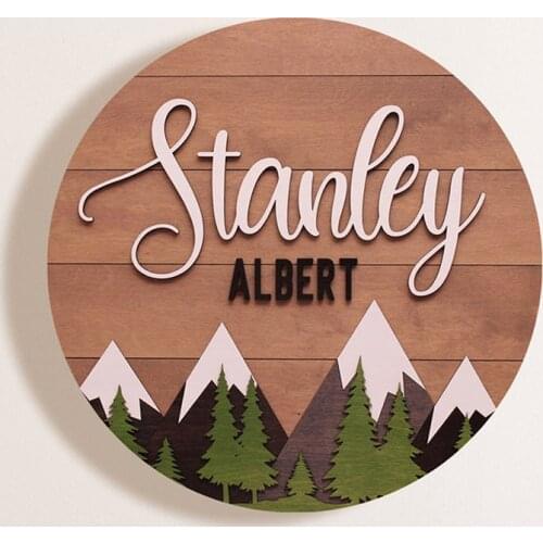 Kids name wooden sign, baby room, sign, personalized sign, wood nursery sign, child name sign