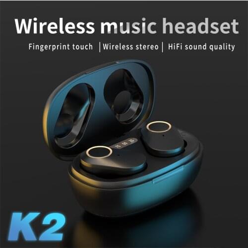 TWS Bluetooth 5.0 Earphones Wireless Headphone Touch Control Headsets Stereo Sports Waterproof Earbuds With Microphone For Phone