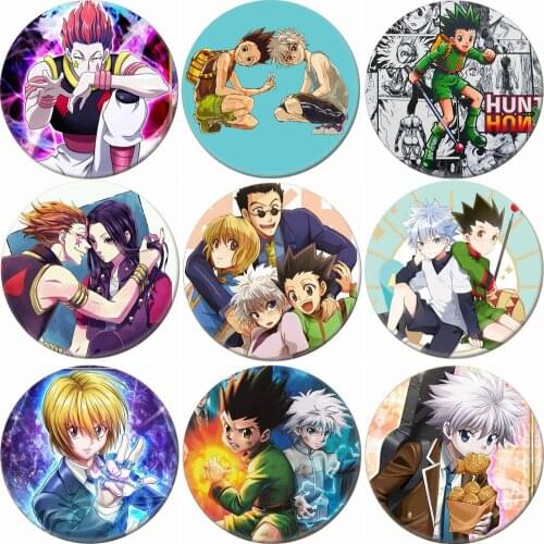 New Fashion Japanese Anime HUNTER×HUNTER Brooch Cosplay Badge Backpacks Button Clothes Female Women Party Gift QZLR