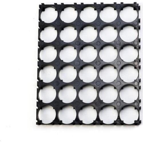 18650 5*6 Batteries Holder Bracket Cell Safety Anti Vibration Plastic Cylindrical Battery Brackets For 18650 Lithium Batteries