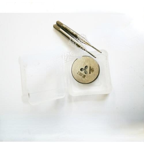 Genuine products imported from Taiwan for clock and watch threading die M0.8M0.9M1M1.2M1.4M1.6M1.7M1.8 Straight flute screw tap