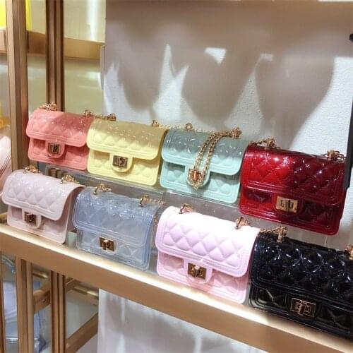 Jelly Clear purses Handbags Womens Shoulder Bag PVC Transparent Mini Crossbody Bags for Women Summer Small Clutch Messenger Bag