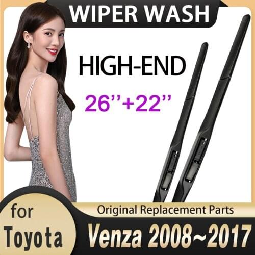 Car Wiper Blade Windscreen for Toyota Venza 2008~2017 AV10 Windshield Wipers Car Accessories 2009 2010 2011 2012 2013 2014 2015
