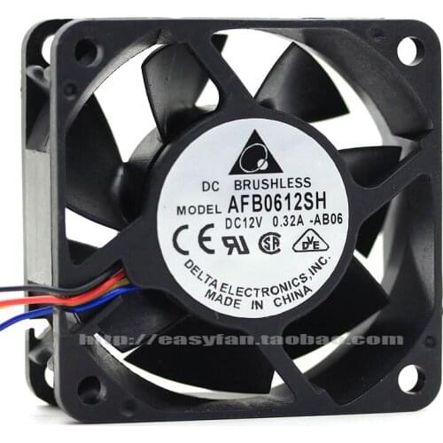 Brand new DELTA 6025 AFB0612SH 12V 0.32A 6CM PWM cooling fan