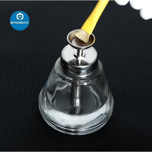 150ML Glass Nail Art Pump Dispenser Cleaner Bottle Liquid Alcohol Bottle Phone Screen Repair Remover Cleaner Bottle Dispenser