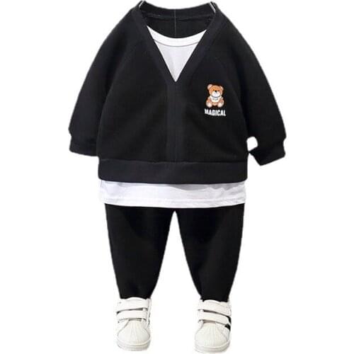 Spring Boys Clothing Autumn Baby Girls Clothes Children Cartoon T-Shirt Pants 2Pcs/Sets Toddler Casual Costume Kids Sportswear