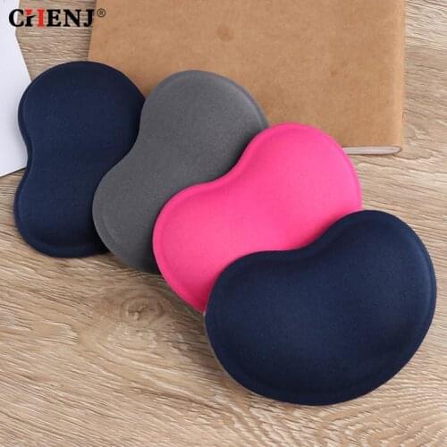 1Pcs Fashion Design Heart-shaped 3D Wrist Rest Silica Gel Hand Pillow Memory Cotton Mouse Pad 3 Colors