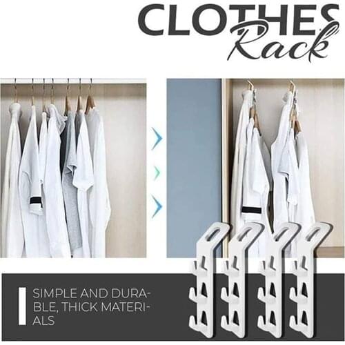 Hot 4PCS Clothes Hanger Closet Organizer Space Saving Hanger Multi-port Clothing Rack Scarf Cabide Storage Hangers For Clothes