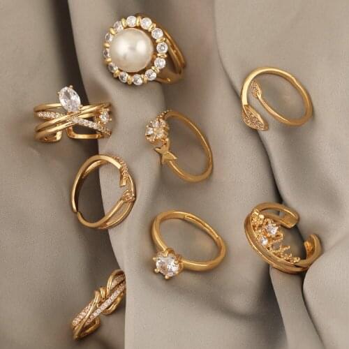 HAOSAW 1Pcs Jewelry Accessories/CZ Rings/Adjustable/Choose/DIY Making/Multi Shape/Jewelry Findings & Components/Hand Made