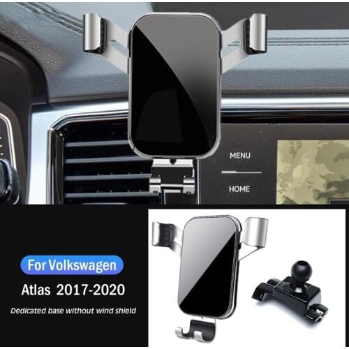 Car Mobile Phone Holder Special Air Vent Mounts GPS Stand Navigation Bracket For Volkswagen VW Altas 2017-2020 Car Accessories