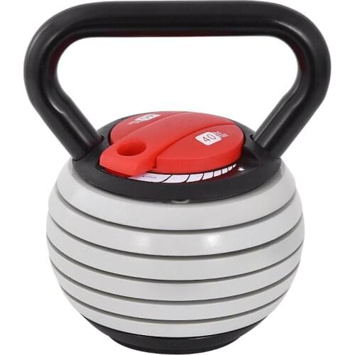HT1082 Adjustable Weight Kettle Bell 40 Pounds Cast Iron Competitive Kettlebell Exercise Body Shaping Indoor Fitness Equipment