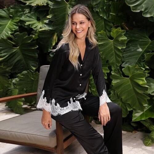 COTTELLI Women's Silk Pajamas