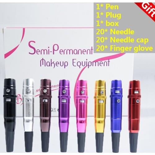 Demografo Microblading Electric Tattoo Machine Pen Kits 35000R/M Swiss Motor Pen Permanent Tattoo Eyebrow Machine for PMU Needle