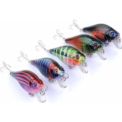 Artificial VIB Wobbler 65mm/8.3g Freshwater Plastic Fishing Bait 3D Eyes Anti-Corrosion Freshwater Fishing Lure Hard Bait