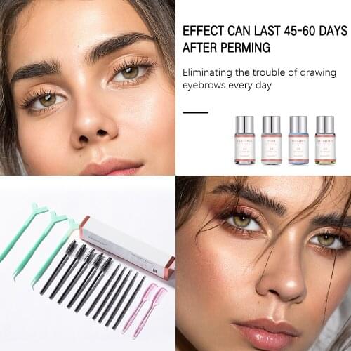 1 Set Semi-pernament Brow Lift Kit Eyebrow Lamination Kit Styling Perming Setting Curling Brow Lamination Lift Beauty Salon 5ml