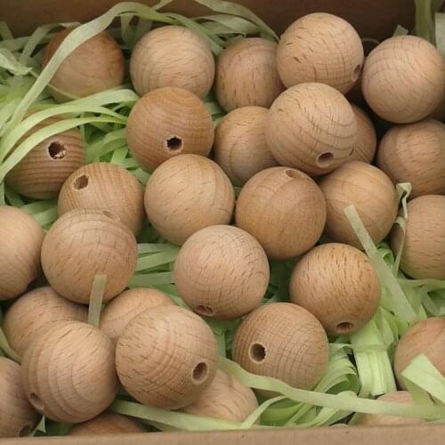 DIY Natural 20mm round beads unfinished beech wooden beads ,20pcs good quality from Germany beech wood WC056
