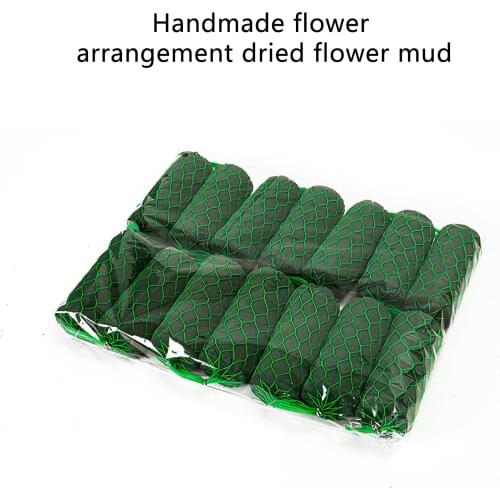 14 Pack DIY Flower Arrangement Kit Green Round Wet Floral Foam, Wedding Aisle Flowers, Party Decoration Foam Flowers