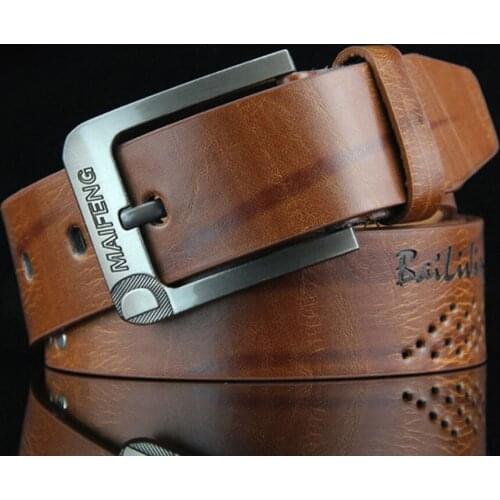 New Retro Men Belt Antique Pin Buckle Vintage Waist Band Retro 3 Color Cinturon Elastico Hombre