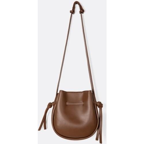 Women New Fashion Retro Large Capacity Cute Drawstring Design Tassel Shoulder Bags Handbag Crossbody Bag Bucket Bag Office Daily