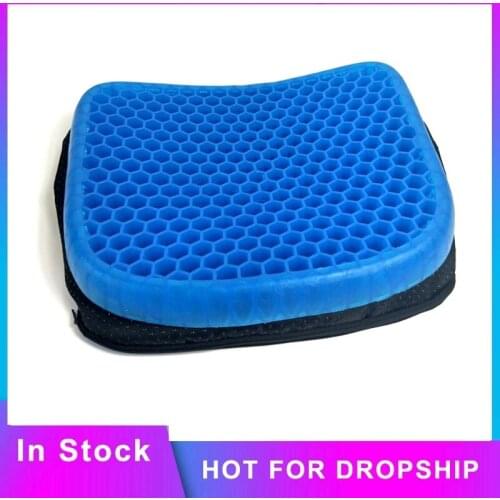 Summer Ice gel cooling cushion office chair car seat soft comfortable cold pad Honeycomb Breathable Pain Release Elastic cushion