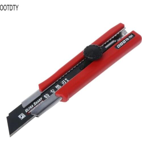 OOTDTY 25mm Heavy Duty Large Size Utility Knife Auto Locked Blade Box Cutter Razor Snap Off Retractable Industrial