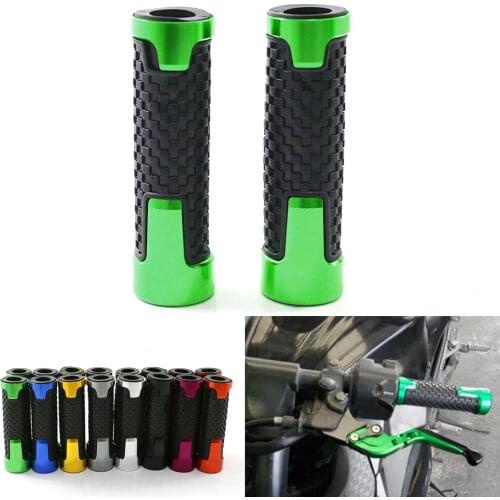 For KAWASAKI Z250 Z300 Z400 Z650 Z750 Z800 Z900 Z900RS Z1000 Z1000SX ZX6R 7/8''22MM Rubber Hand Guard Grip Handlebar Grips Ends