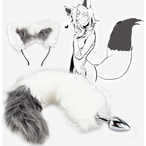 Sex Toys Soft Wild Anal Plug Metal Sex Tail Fox Tail Butt Plug Erotic Anus Toys For Adult Tail Flirting Cosplay Accessorie